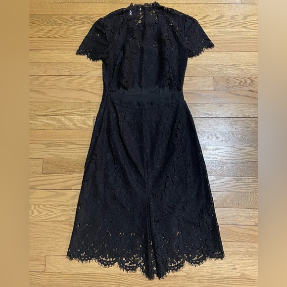 DIANE VON FURSTENBERG “Alma” Lace Sheath Black Cutout Dress - Picture 8 of 14